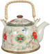 Theepot | 18*14*12 cm / 0.7L | Multi | Keramiek | Rond | Bloemen | Clayre & Eef | 6CETE0002