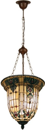 Hanglamp Tiffany | Ø 41*126 cm E27/max 3*60W | Multi | Metaal / glas | LumiLamp | 5LL-5307