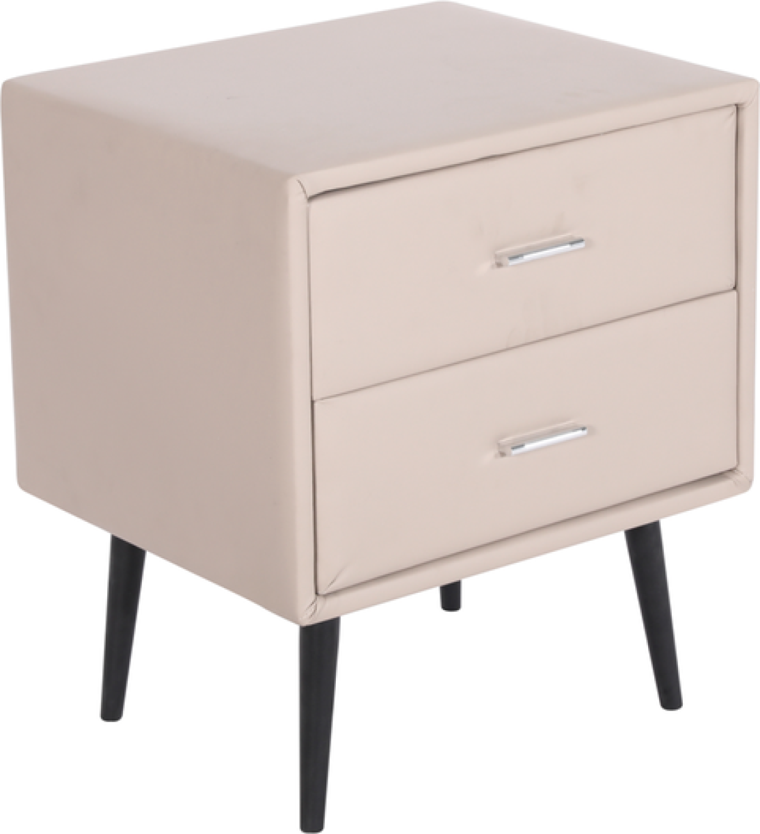 Beliani Nachtkastje kunstleer beige ESSONNE
