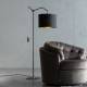 Kare Design Salotto Vloerlamp - Hoogte 158 Cm - Zwart