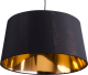 Beliani Hanglamp zwart/goud KALLAR