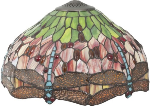 Lampenkap Tiffany | Ø 42*24 cm | Multi | Glas | Libelle | LumiLamp | 5LL-9201
