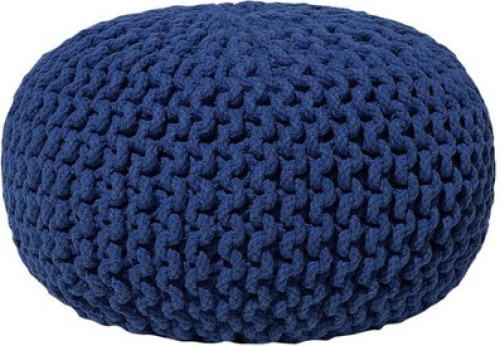 Beliani Poef donkerblauw CONRAD S