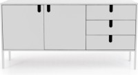 Tenzo UNO Dressoir - 2-Deurs - 3-Laden - 171x46x86 - Wit