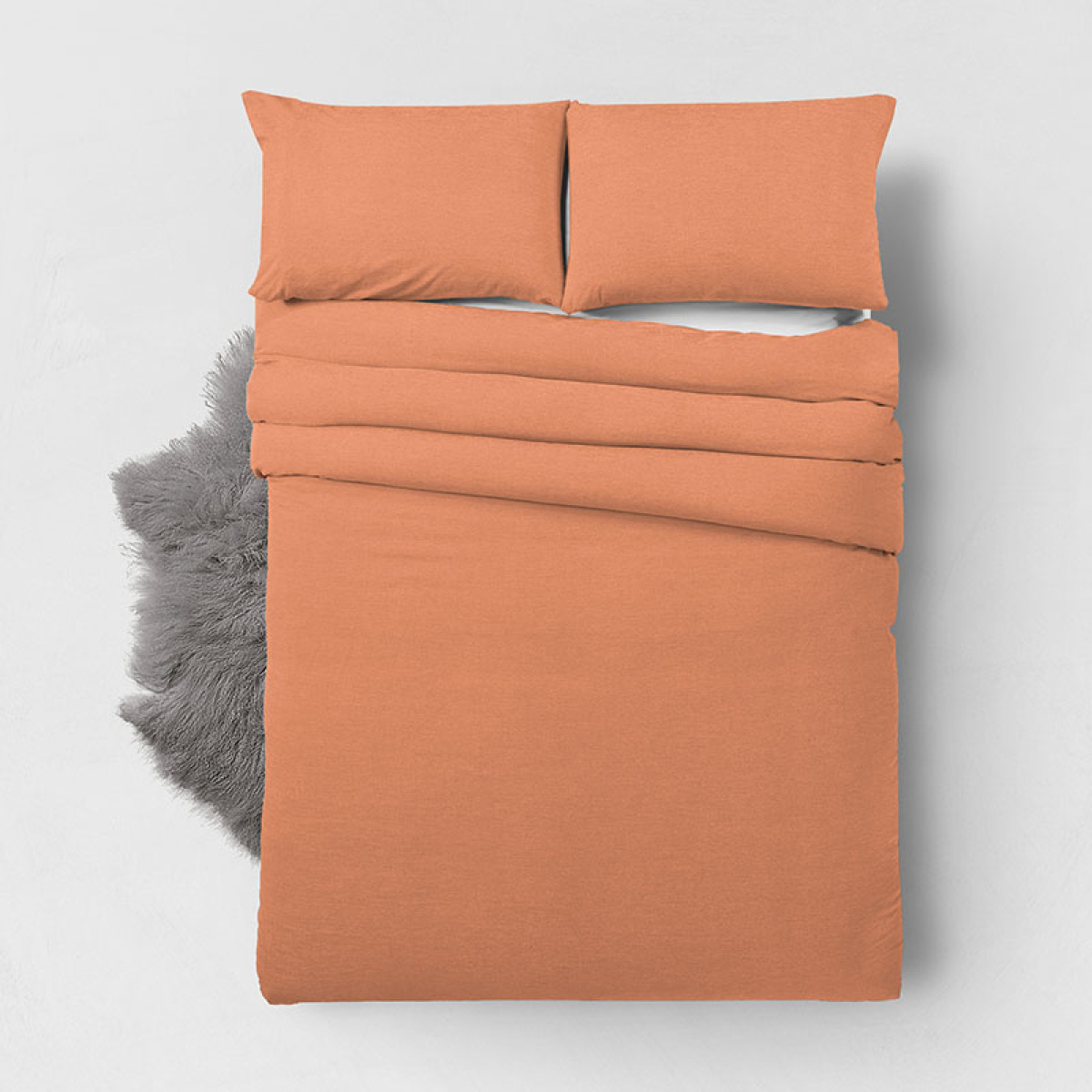 Zensation Bamboo Touch - Pastel Oranje 1-persoons (140 x 200/220 cm + 1 kussensloop)
