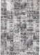 Geruit vloerkleed 133 x 200 cm Lifa Living - Donkergrijs