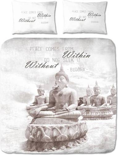 Cotton Collection Buddha 1-persoons (140 x 200/220 cm + 1 kussensloop) Dekbedovertrek