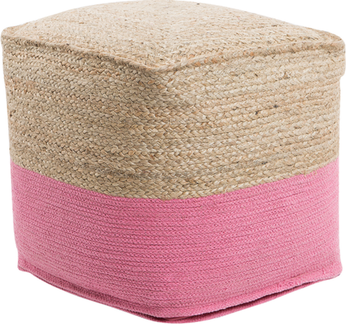 Beliani Poef roze 44 x 44 cm KIRAMA