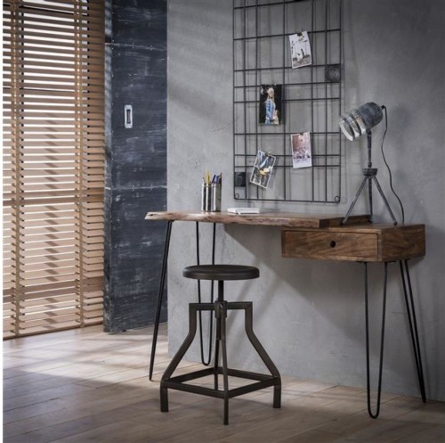 Dimehouse Industriële sidetable Aberdeen hout en metaal