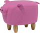 Beliani Hocker roze PIGGY