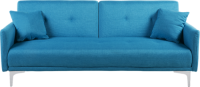 Beliani Slaapbank stof marineblauw LUCAN