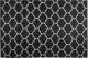 Beliani Outdoor vloerkleed zwart/wit 160 x 230 cm ALADANA