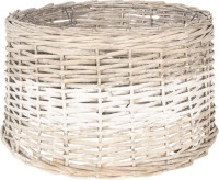 Lampenkap | Ø 45*27 cm / E27 | Grijs | Rotan | Rond | Clayre & Eef | 6LAK0475