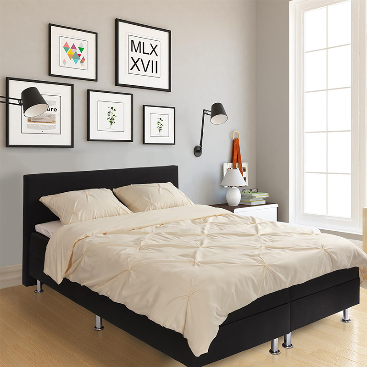 Hotel Home Brighton - Creme 1-persoons (140 x 200/220 cm + 1 kussensloop) Dekbedovertrek