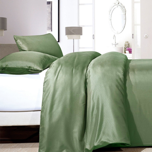 Zensation Satin Point - Groen 1-persoons (140 x 200/220 cm + 1 kussensloop) Dekbedovertrek