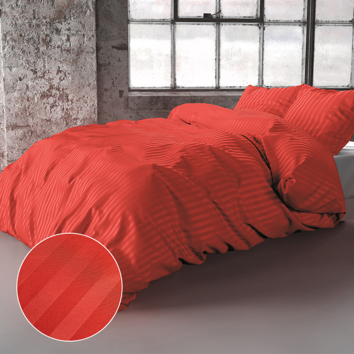 Zensation Dallas - Rood 2-persoons (200 x 200/220 cm + 2 kussenslopen) Dekbedovertrek