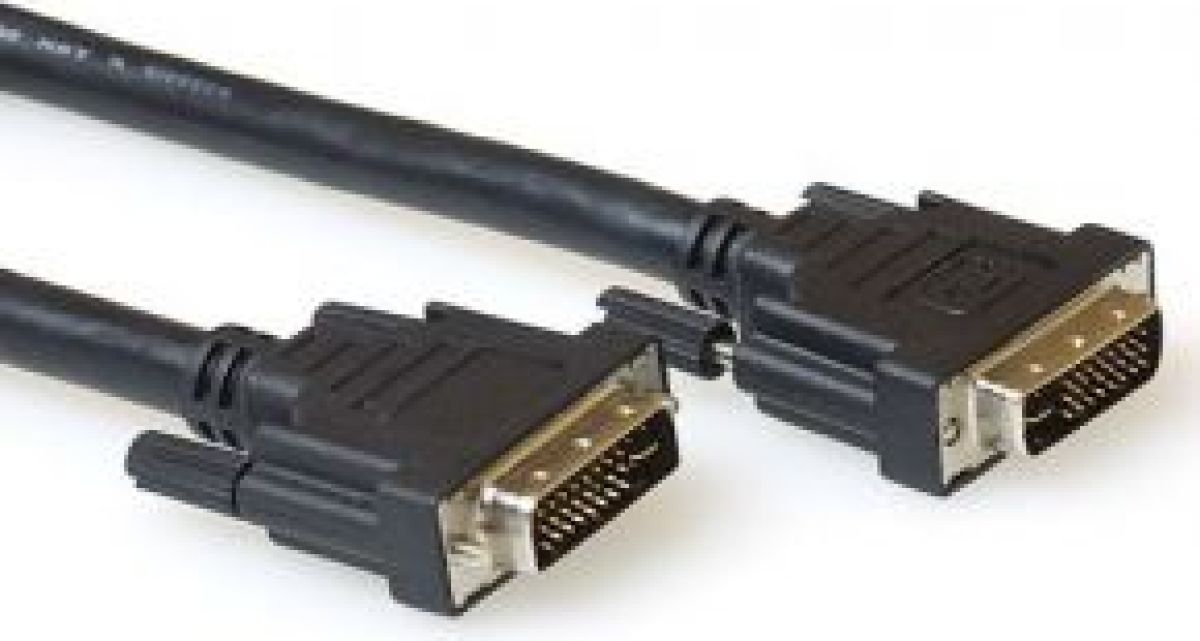 ACT AK3953 1.5m DVI-I DVI-I Zwart video kabel adapter
