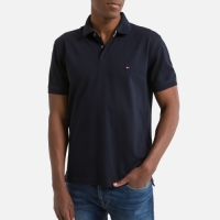 Tommy hilfiger Rechte stretch polo, 2 knopen