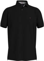 Tommy hilfiger regular fit polo met biologisch katoen zwart