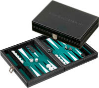 Philos backgammon tinos klein groen 23x16,5cm