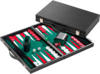 Philos backgammon groen medium 38x23,5x5,5cm