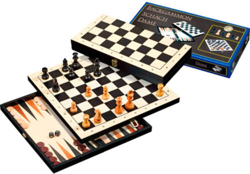 Philos backgammon 3 in 1 reis set 30mm