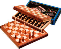 Philos reis schaakset hout 30x15,5 cm