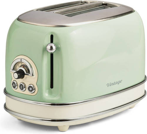 Ariete broodrooster met tostiklemmen Vintage Retro - groen