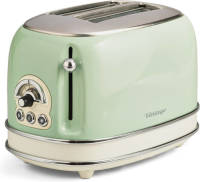 Ariete broodrooster met tostiklemmen Vintage Retro - groen