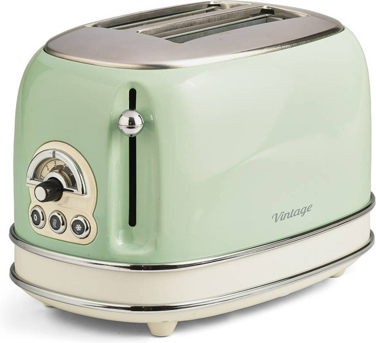 Ariete broodrooster met tostiklemmen Vintage Retro - groen