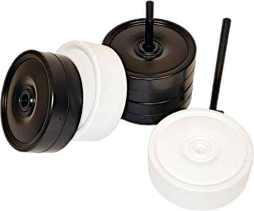 Rolly Toys damstenen groot wit/zwart 25 cm 24-delig