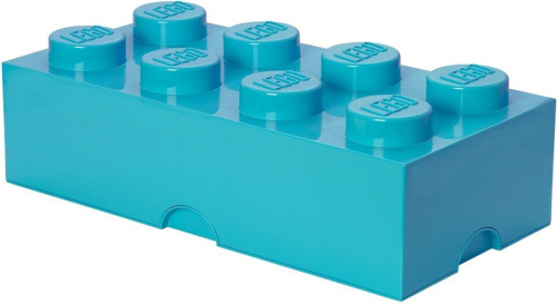 LEGO Brick 8 opbergbox - azur blauw