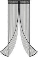 O'Daddy Vliegengordijn deur met magneten 92x230 zwart deurhor magnetisch horgordijn hordeuren