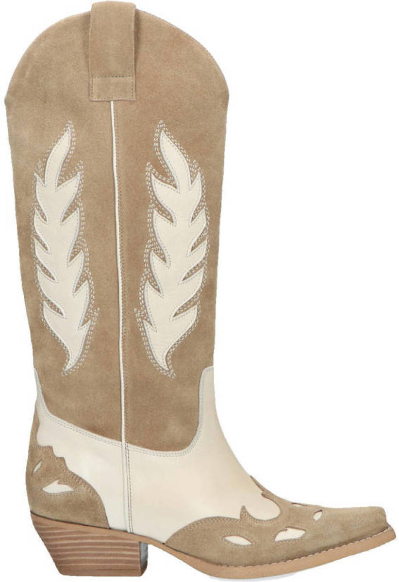 Sacha suède cowboylaarzen beige
