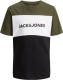 Jack & Jones JUNIOR T-shirt met logo army groen/zwart/wit