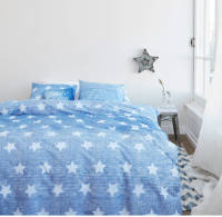 At Home with Marieke Dekbedovertek Starry Sky Blue-240x200/220