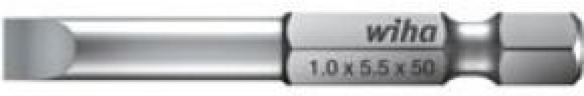 Wiha - Professional Bit Sleufkop 3.0 - 70 mm. Vorm E 6.3 - 7040z