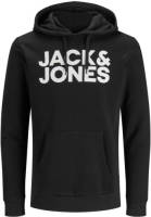 Jack & Jones ESSENTIALS hoodie met printopdruk zwart