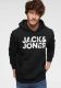 Jack & Jones ESSENTIALS hoodie met printopdruk zwart