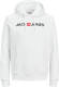 Jack & Jones ESSENTIALS hoodie met printopdruk wit
