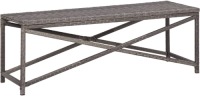 VidaXL Tuinbank 120 cm poly rattan grijs
