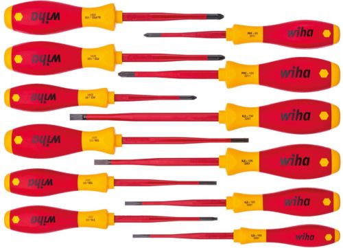 Wiha SoftFinish Elektricien's schroevendraaierset SlimFix 12-dlg 35389