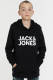Jack & Jones JUNIOR hoodie Corp met logo zwart