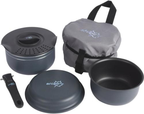 Bo-Camp Trekking pannenset 5-delig - aluminium