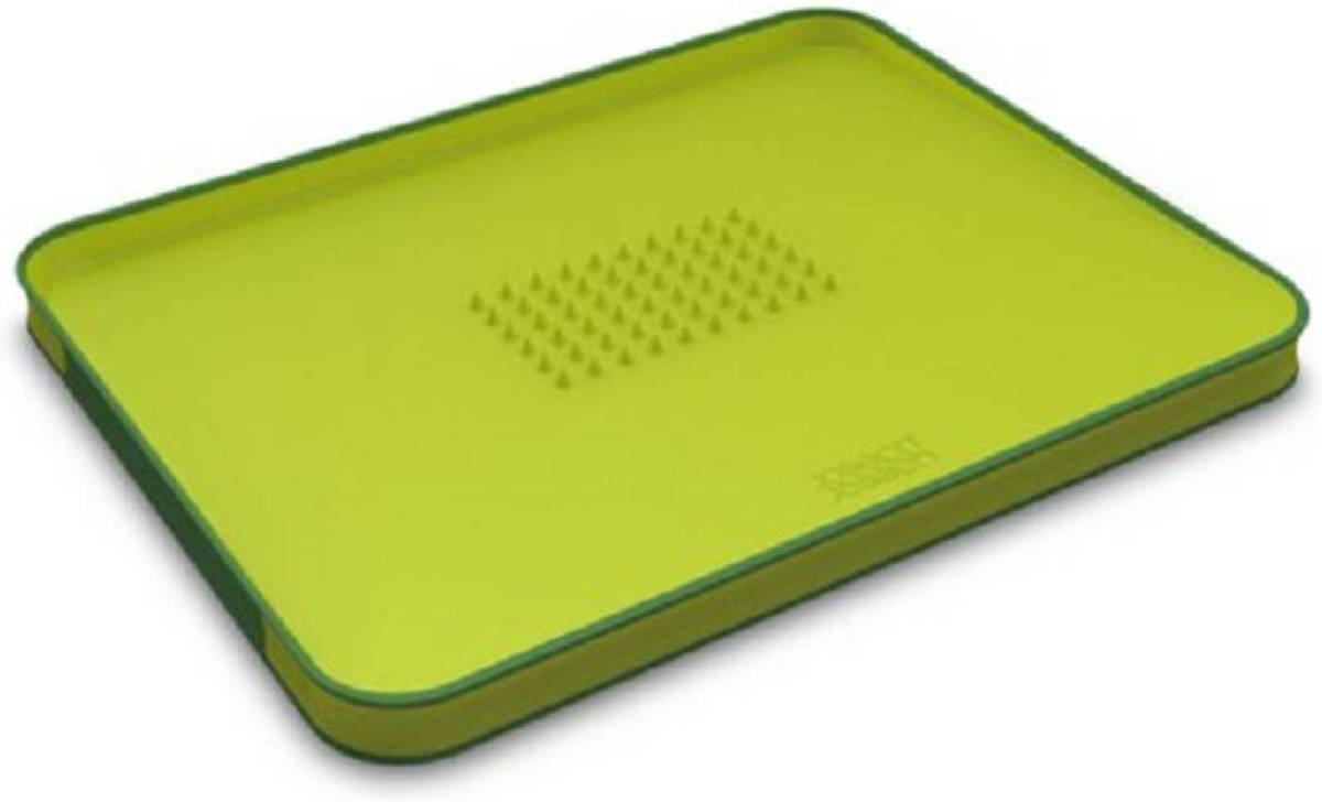 Snijplank Cut&Carve Plus - 2 zijden - Antislip - Groen - Groot 37,5 x 29,5 x 2,5 cm - Joseph Joseph