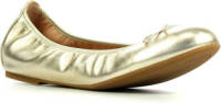 Unisa Acor leren ballerina's goud