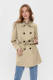 Only Double-breasted Trenchcoat Dames Beige