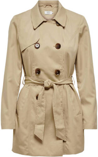 Only Double-breasted Trenchcoat Dames Beige