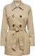Only Double-breasted Trenchcoat Dames Beige