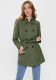 Only Double-breasted Trenchcoat Dames Green